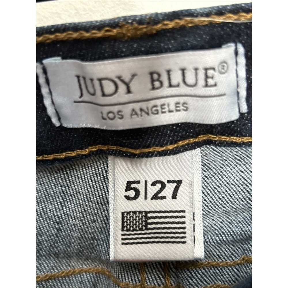 Judy Blue Jeans 5/27 Stretchy Dark Denim Skinny Mid Rise Capsule Wardrobe - Picture 2 of 4